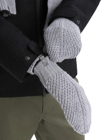 Dámské Rukavice Icebreaker Unisex Merino Waypoint Mittens Šedé Černé | CZ 1444WNBY